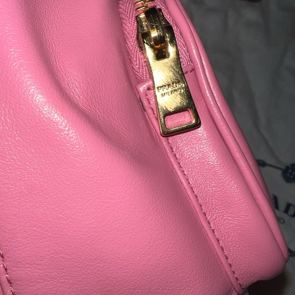 Prada Pink Leather Bucket Bag - Picture 8 of 11